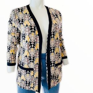 Adrianna Papell 100% Silk Blazer Cardigan
